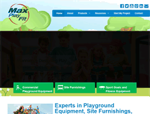 Tablet Screenshot of maxplayfit.com